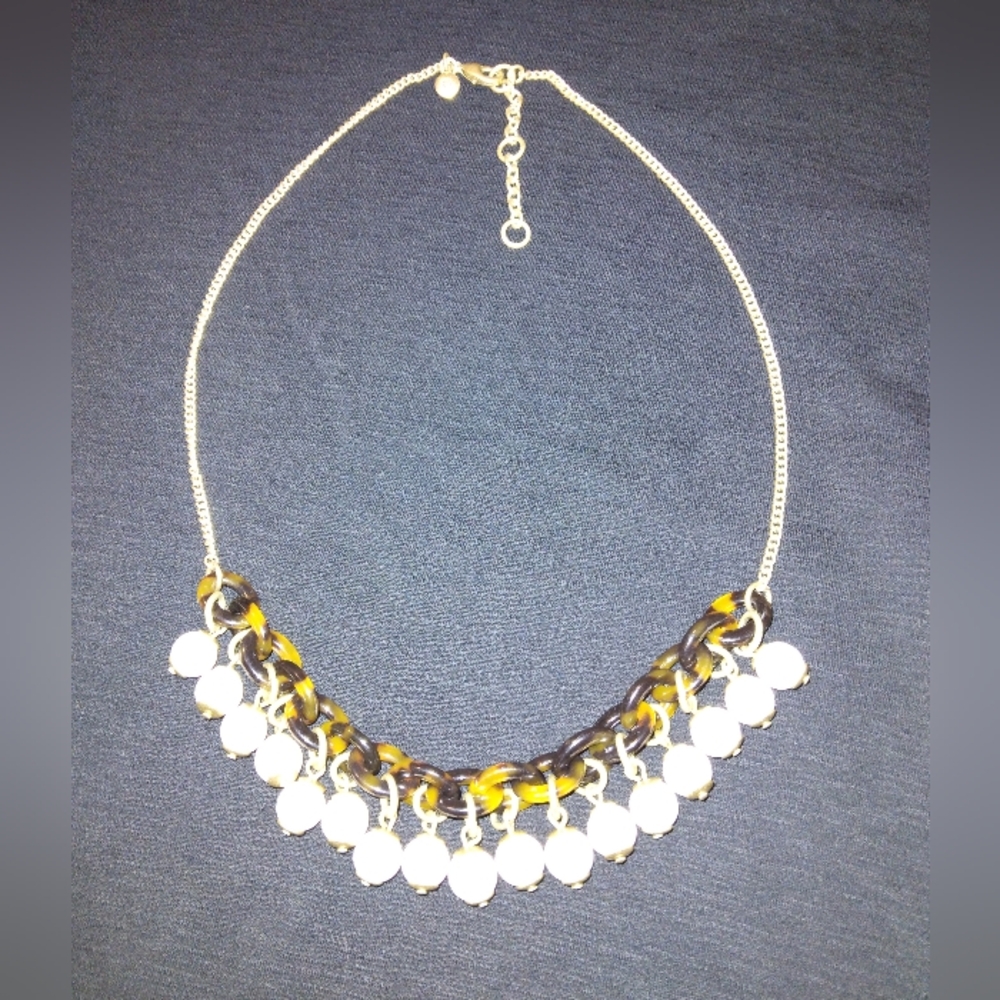 J crew necklace tortoiseshell adjustable